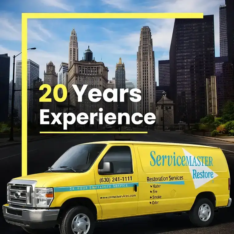 Disaster restoration services by ServiceMaster Restoration Services in DuPage County, IL
