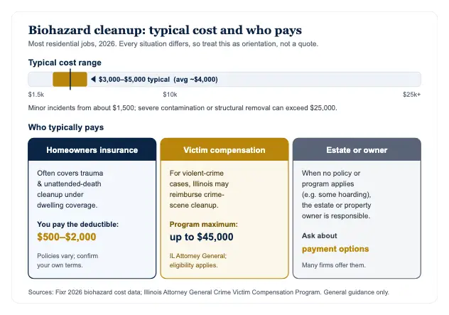 Biohazard & Trauma Scene Cleanup: What It Involves, Who Pays, and Why It's Confidential — data chart