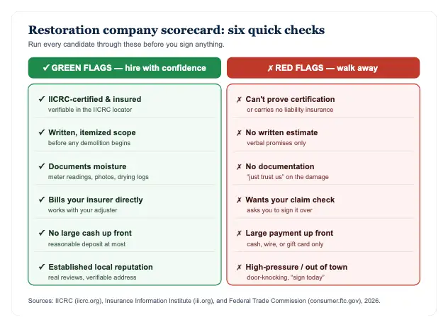 How to Choose a Water Damage Restoration Company (and Avoid Getting Overcharged) — data chart